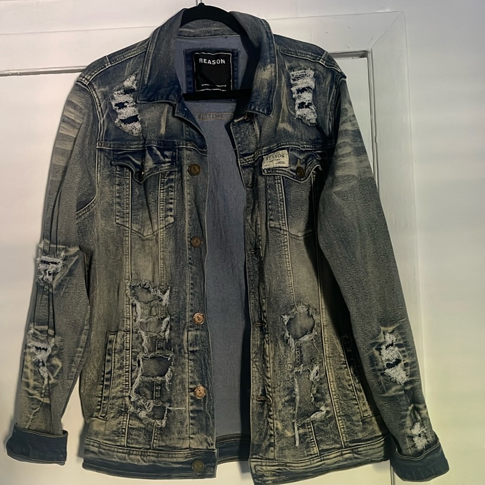 Denim Blue jacket, really good condition.